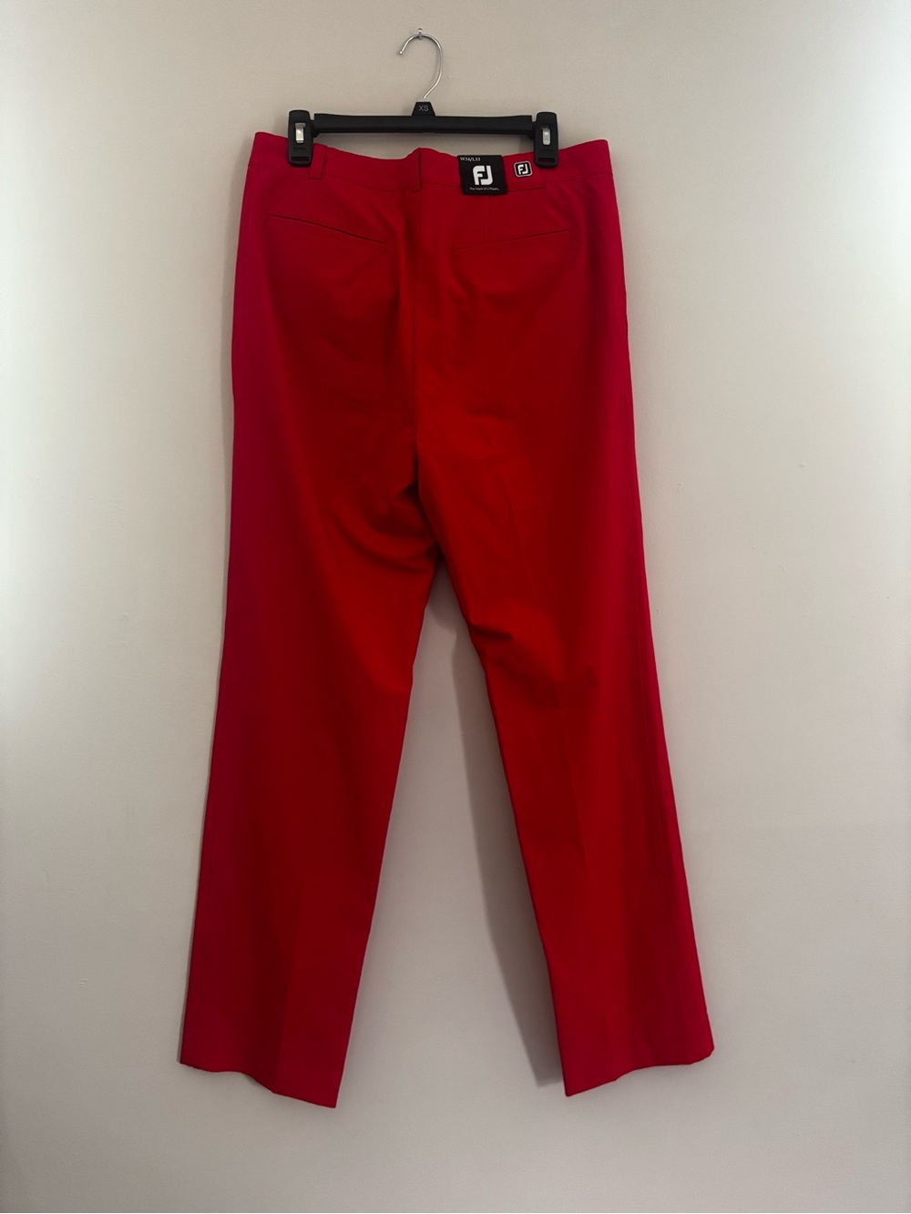 FootJoy Red Golf Pants with FJ Logo 34x33